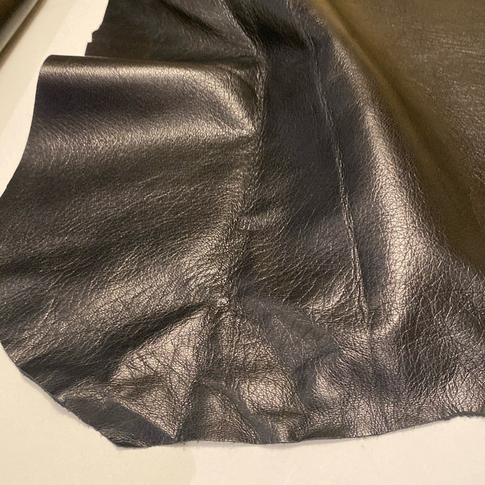 GORGEOUS Black, buttery, soft leather.  3 pieces of assort sizes.